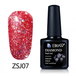 Гел Лак Диамантено Брокатен 10ml ZSJ07 - GC027 Elite99